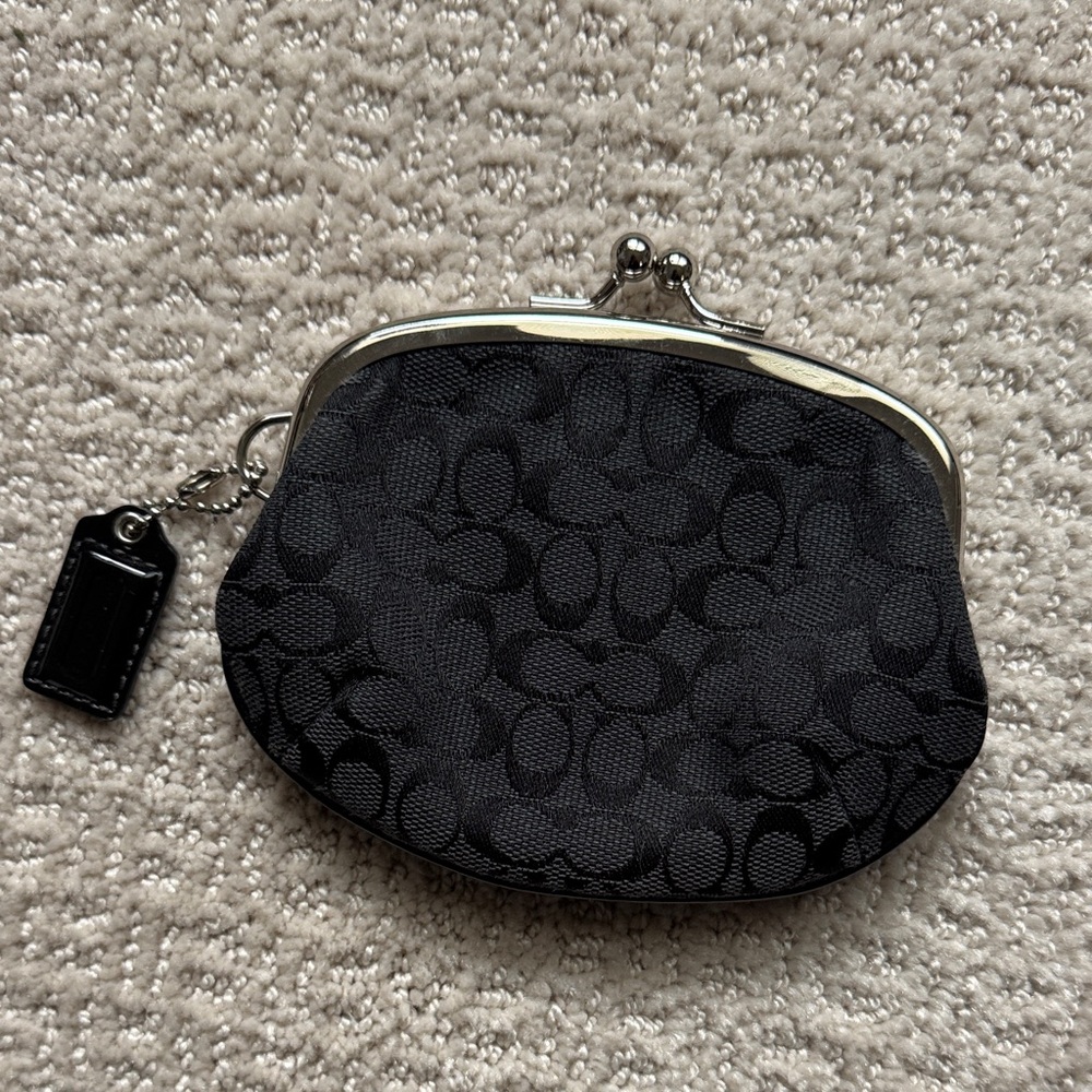 Coach Black Signature Clutch